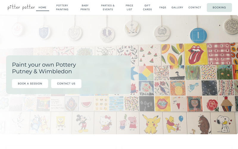 Pitter Potter website